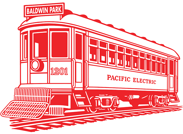 Baldwin Park Historical Museum Red Trolley