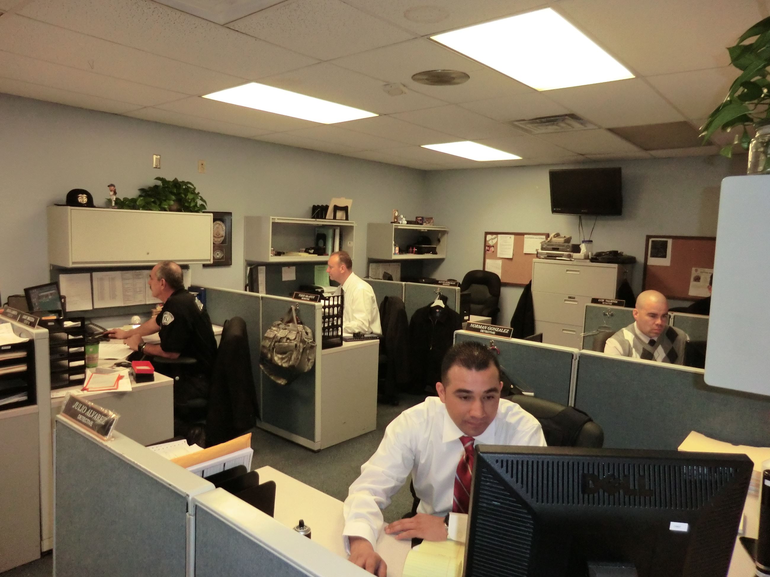 People working in an office